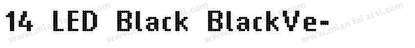 14 LED Black BlackVe字体转换